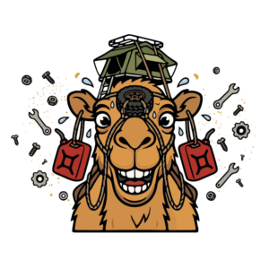 t shirt "crazy camel expedition" – Édition survie & bivouac